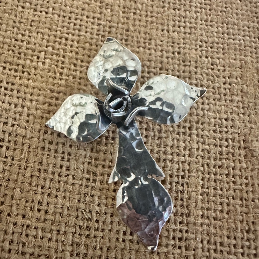 Hammered Cross Pendant